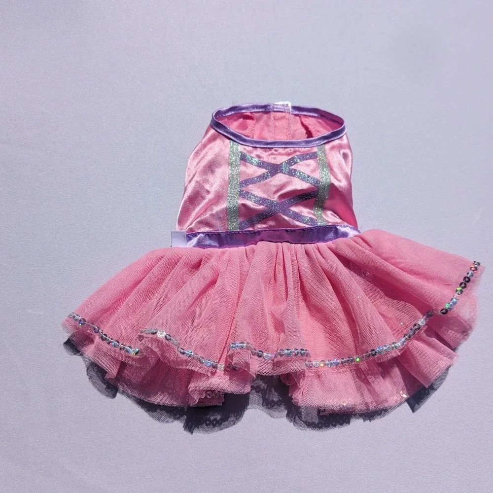 Build‎ A Bear Pink Purple Ballet Tutu Tulle 4 Legged Animal BABW 2017